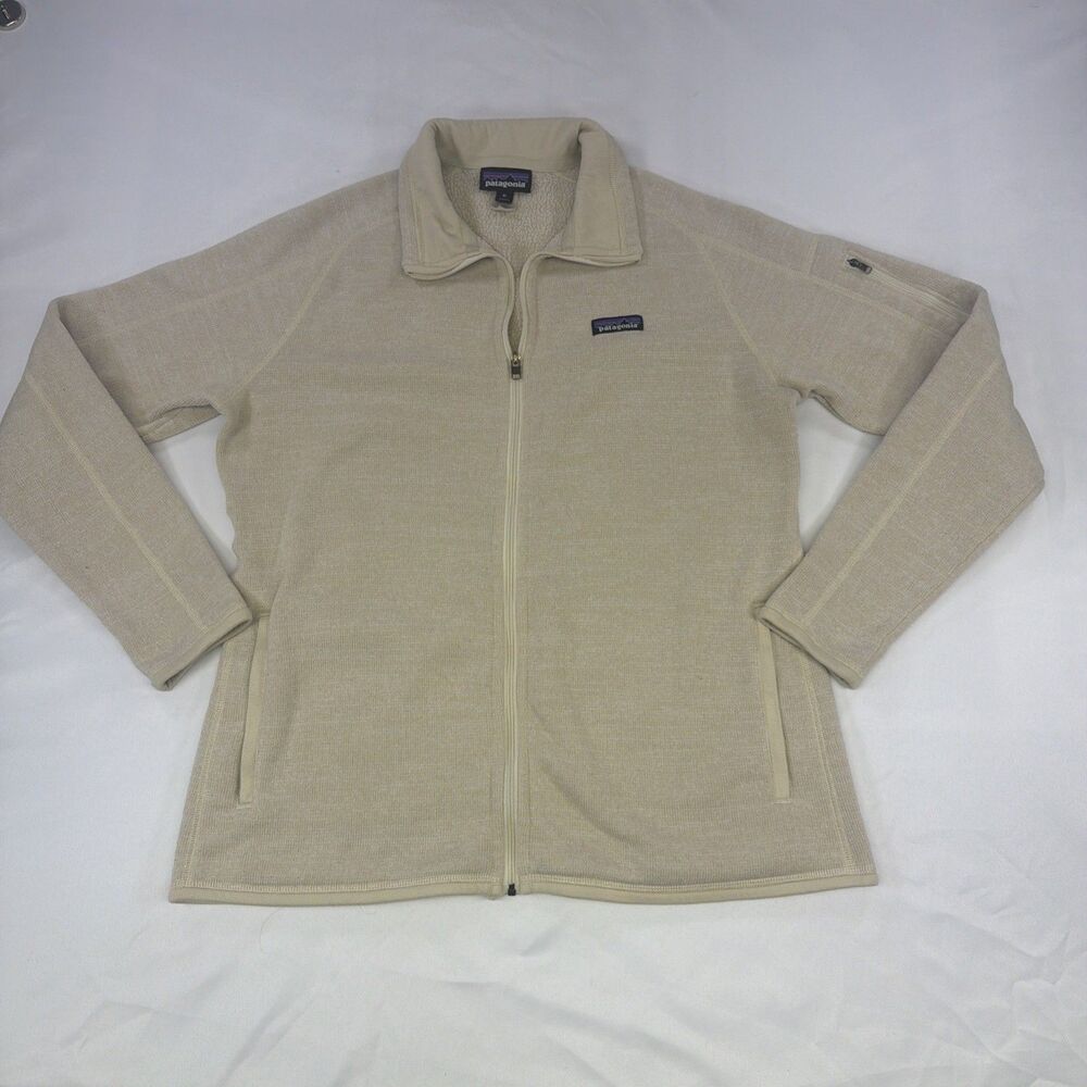 Patagonia Women's Classic Microdini Full Zip Fleece Jacket Size XL Birch White